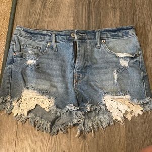 Jean shorts - high rise